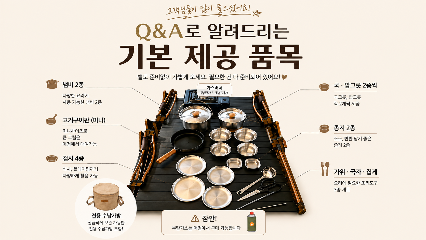 기본 제공 품목